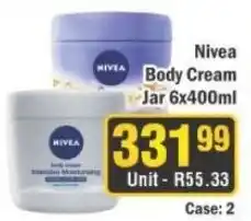 J&E Cash and Carry Nivea Body Cream offer