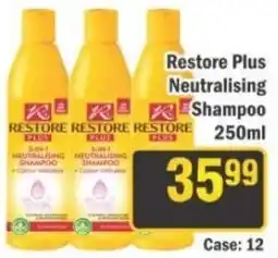 J&E Cash and Carry Restore Plus Neutralising Shampoo offer
