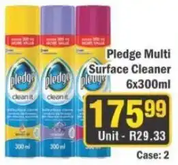 J&E Cash and Carry Pledge Multi Surface Cleaner offer