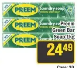 J&E Cash and Carry PREEM Laundry soap Green Bar offer
