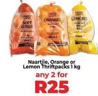 Food Lover's Market Lovers+ - naartjie, orange or lemon thriftpacks offer