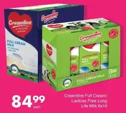Save Creamline Full Cream/Lactose Free Long Life Milk offer