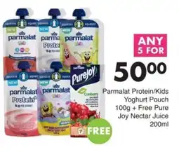 Save Parmalat Protein/Kids Yoghurt Pouch offer