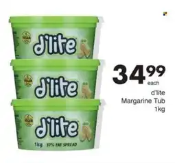 Save d'lite Margarine Tub offer