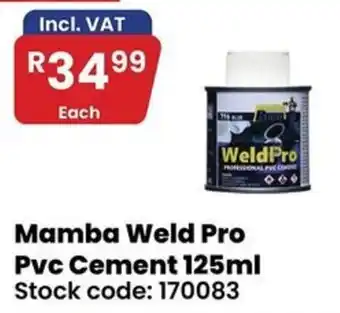 Mamba Weld Pro Pvc Cement