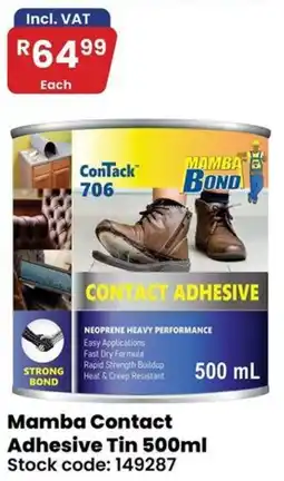 Africa Cash and Carry Mamba Contact Adhesive Tin offer