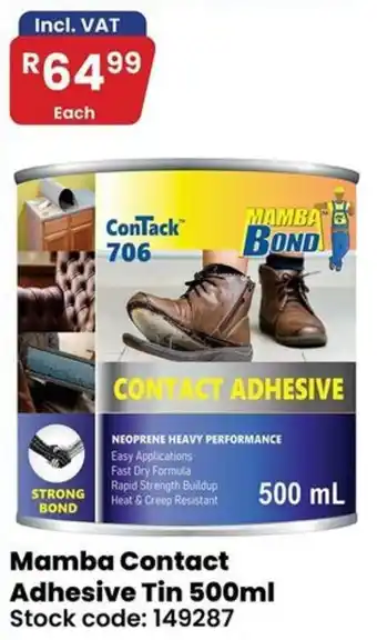 Mamba Contact Adhesive Tin