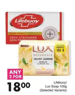 Save Lifebuoy/Lux Soap offer