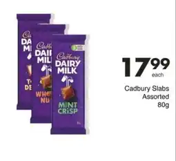 Save Cadbury Slabs Assorted offer