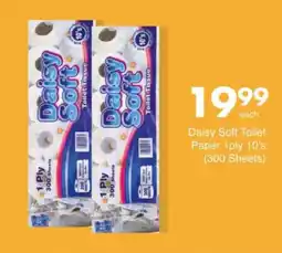 Save Daisy Soft Toilet Paper 1ply 10's offer