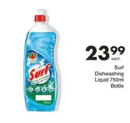 Save Surf Dishwashing Liquid 750ml Bottle offer