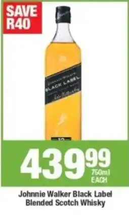 Agrimark Johnnie Walker Black Label Blended Scotch Whisky offer