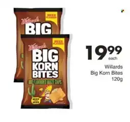 Save Willards Big Korn Bites offer