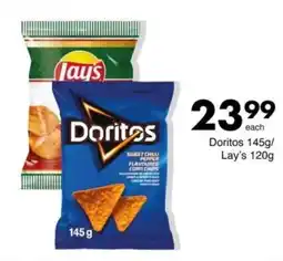 Save Doritos Sweet Chilli Pepper Flavoured Corn Chips offer