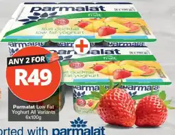 Checkers Parmalat Low Fat Yoghurt offer