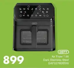 Save DEFY Air Fryer 7.6lt Dark Stainless Steel offer