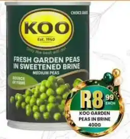 Take 'n Pay KOO Garden Peas in Brine offer