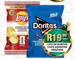 Take 'n Pay Lays or Doritos Chips Assorted offer