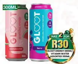 Take 'n Pay GLOOT ENERGY DRINK/VITAMIN WATER ASSORTED offer