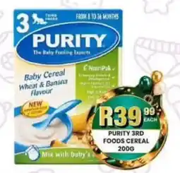 Take 'n Pay Purity 3rd foods cereal offer