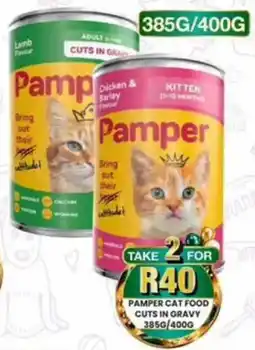 Take 'n Pay Pamper Cat Food Cuts in Gravy offer