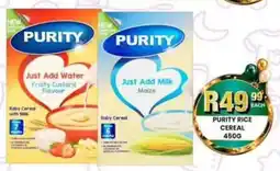Take 'n Pay Purity rice cereal offer