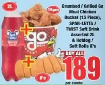 Crumbed / Grilled Go Meal Chicken Bucket Assorted