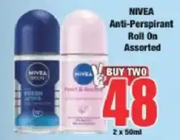 Boxer NIVEA Anti-Perspirant Roll On Assorted offer