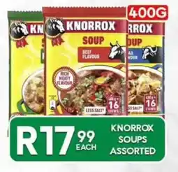 Take 'n Pay KNORROX SOUPS Assorted offer