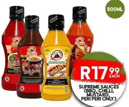 Take 'n Pay Supreme Sauces (BBQ, Chilli, Mustard, Peri Peri Only) offer