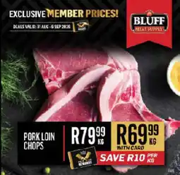 Bluff Meat Supply Pork Loin Chops offer