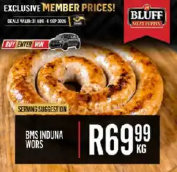 Bluff Meat Supply Bms induna wors offer