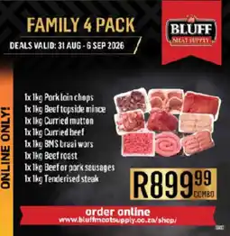 Bluff Meat Supply Family 4 pack offer