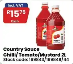 Africa Cash and Carry Country Sauce Chilli/Tomato/Mustard offer