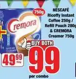 Boxer Nescafé - ricoffee instant coffee & cremora creamer offer