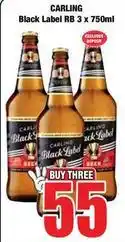 Boxer Carling - black label rb offer