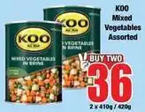 Boxer Koo - mixed vegetables offer