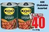 Boxer Koo - chakalaka offer