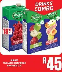 Boxer Rhodes - fruit juice nectar blend offer
