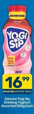 Pick n Pay Danone - yogi sip drinking yoghurt offer