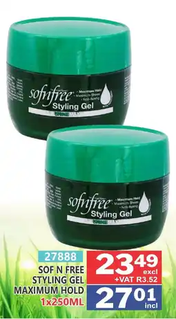 Arrow Cash And Carry Sofnfree Styling Gel Maximum Hold offer