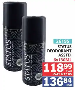 Arrow Cash And Carry Status Deodorant offer