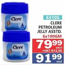 Arrow Cash And Carry CLERE PETROLEUM JELLY ASSTD offer