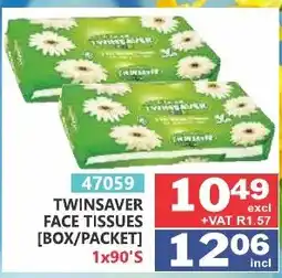 Arrow Cash And Carry TWINSAYER FACE TISSUES offer