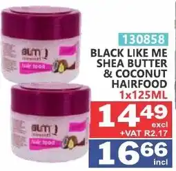 Arrow Cash And Carry alum j black like me shea butter & coconut hairfood offer