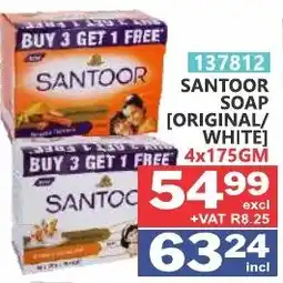 Arrow Cash And Carry Santoor soap original/ white offer