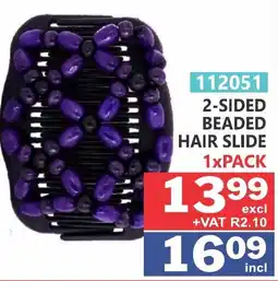 Arrow Cash And Carry 2-SIDED BEADED HAIR SLIDE offer