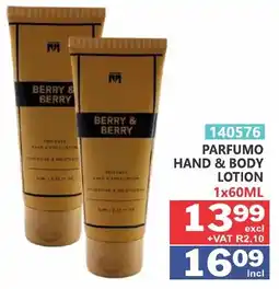 Arrow Cash And Carry Berry & Berry Parfumo Hand & Body Lotion offer
