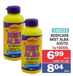 Arrow Cash And Carry Bodicare Mist Alba Oral Suspension offer