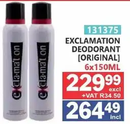 Arrow Cash And Carry Exclamation Deodorant [Original] offer